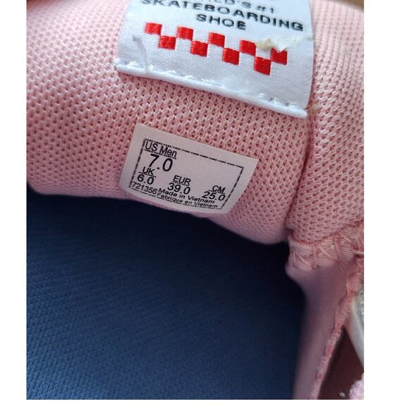 VANS Skate AVE Pro White Powder Pink Ice Bottom Shoes Men's 7 Women's 8.5 - Picture 9 of 10